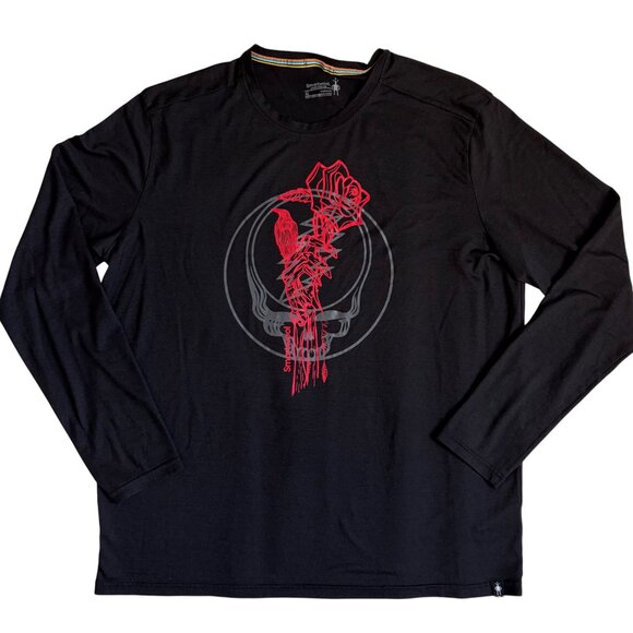 Smartwool Merino Sport 150 Ramble Grateful Dead Long Sleeve (Black) - Size XL - Picture 2 of 9